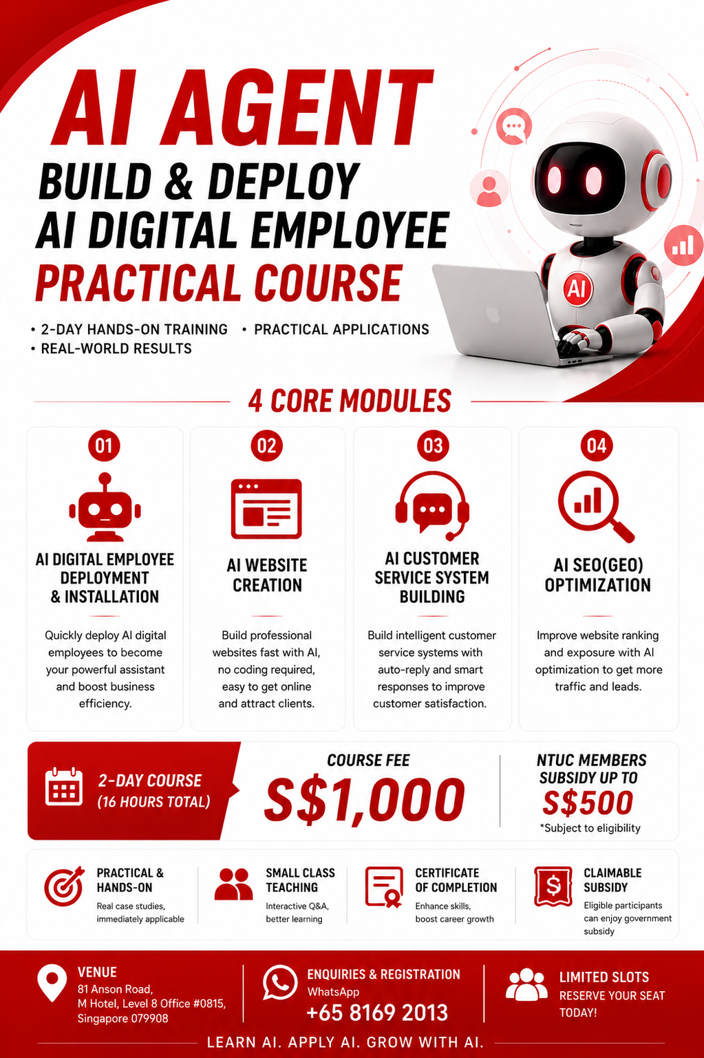 AI Agent course poster